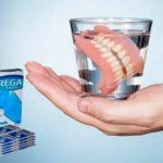 Pharmacological action of tablets for cleaning dentures Corega