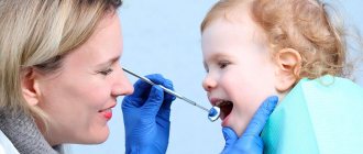 Child at the dentist